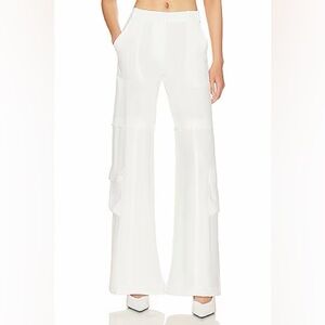 Amanda Uprichard Lucas Pant in Ivory, Size XS